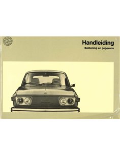 1974 VOLKSWAGEN 412 INSTRUCTIEBOEK NEDERLANDS