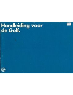 1979 VOLKSWAGEN GOLF INSTRUCTIEBOEKJE NEDERLANDS