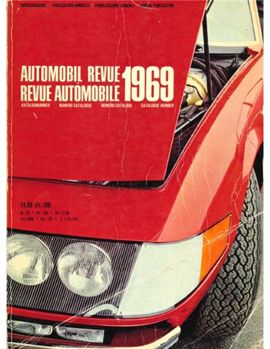 1969 AUTOMOBIL REVUE YEARBOOK GERMAN FRENCH