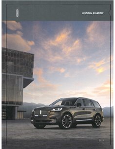 2022 LINCOLN AVIATOR PROSPEKT ENGLISCH (USA)
