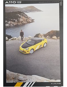 2022 ALPINE A110 TOUR DE CORSE 75 BROCHURE FRANS