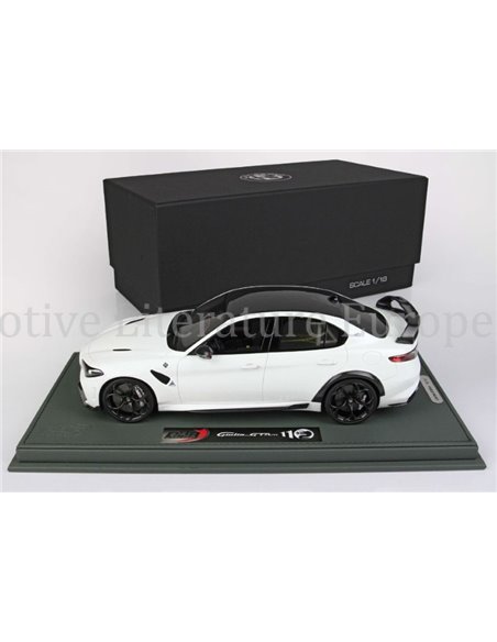 2021 ALFA ROMEO GIULIA GTAM BIANCO TROFEO BBR MODELAUTO 01/40