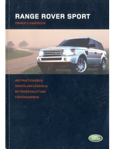 2006 LAND ROVER RANGE ROVER SPORT INSTRUCTIEBOEKJE DUITS