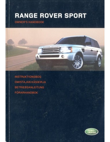 2006 LAND ROVER RANGE ROVER SPORT INSTRUCTIEBOEKJE DUITS