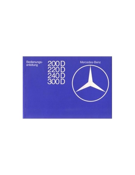 1978 MERCEDES BENZ E KLASSE INSTRUCTIEBOEKJE DUITS