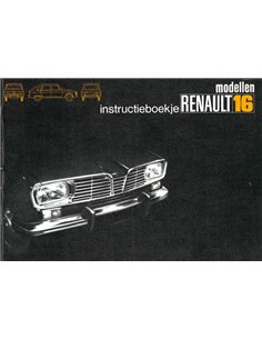 1972 RENAULT 16 INSTRUCTIEBOEKJE NEDERLANDS