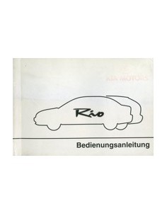 2001 KIA RIO INSTRUCTIEBOEKJE DUITS