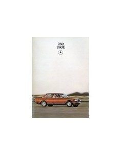 1980 MERCEDES BENZ E KLASSE BROCHURE NEDERLANDS