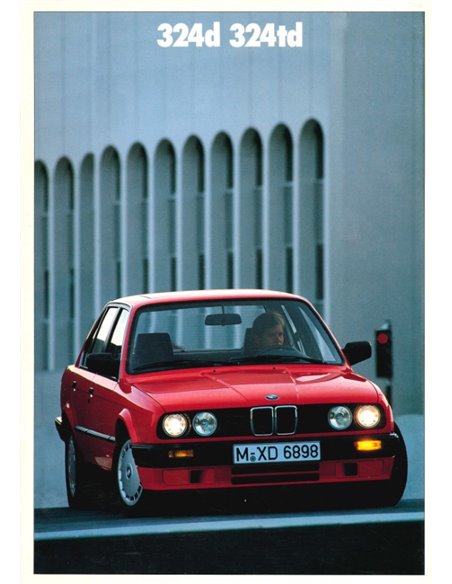 1990 BMW 3 SERIES DIESEL BROCHURE DUTCH