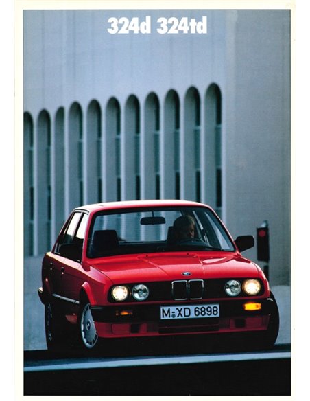 1989 BMW 3 SERIE DIESEL BROCHURE NEDERLANDS