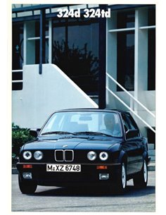 1988 BMW 3ER DIESEL PROSPEKT NIEDERLÄNDISCH