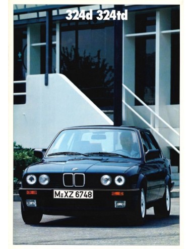 1988 BMW 3 SERIES DIESEL BROCHURE DUTCH