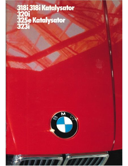 1986 BMW 3 SERIE BROCHURE DUITS