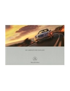 2001 MERCEDES BENZ CLK CABRIOLET BROCHURE DUITS
