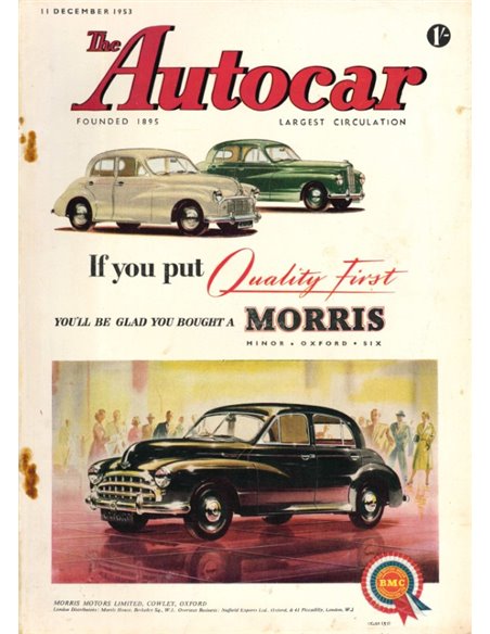 1953 THE AUTOCAR MAGAZINE 12 ENGLISH 