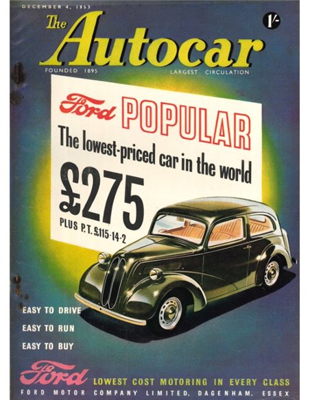 1953 THE AUTOCAR MAGAZIN 12 ENGLISCH
