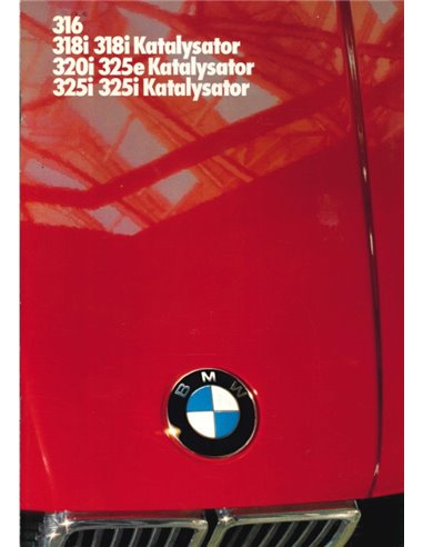 1986 BMW 3 SERIE SEDAN BROCHURE DUITS