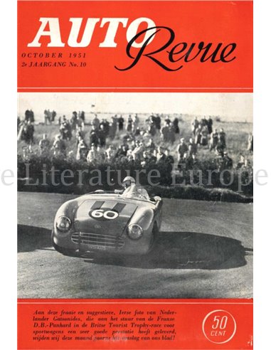 1951 AUTO REVUE MAGAZINE 10 DUTCH