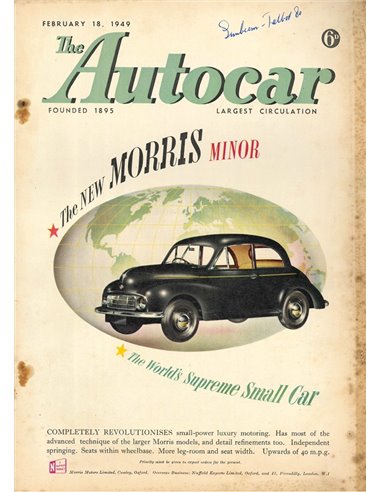 1949 THE AUTOCAR MAGAZIN 02 ENGLISCH