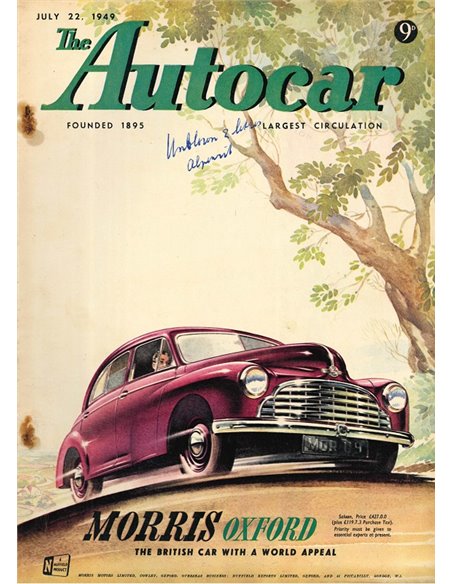 1949 THE AUTOCAR MAGAZIN 07 ENGLISCH