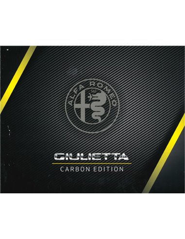 2019 ALFA ROMEO GIULIETTA CARBON EDITION BROCHURE ITALIAN