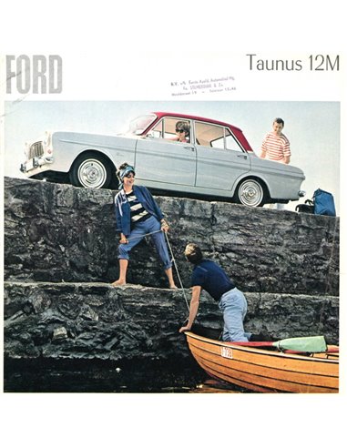 1965 FORD TAUNUS 12M PROSPEKT NIEDERLÄNDISCH