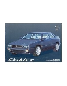 1995 MASERATI GHIBLI GT INSTRUCTIEBOEKJE BIJLAGE ITALIAANS
