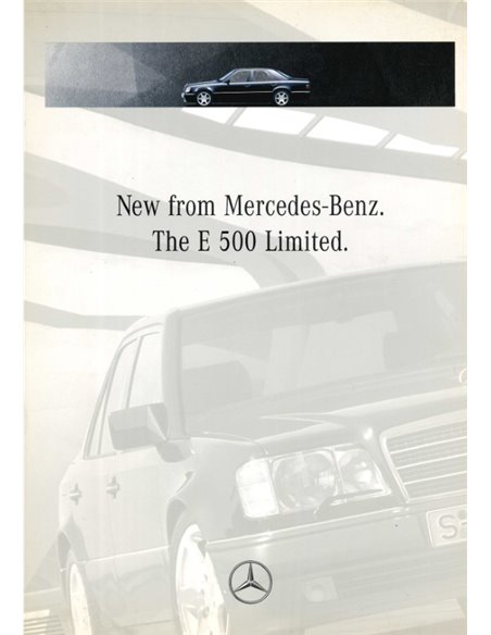 1994 MERCEDES BENZ E 500 LIMITED BROCHURE ENGELS