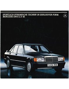 1983 MERCEDES BENZ 190 E 2.3-16 BROCHURE DUTCH