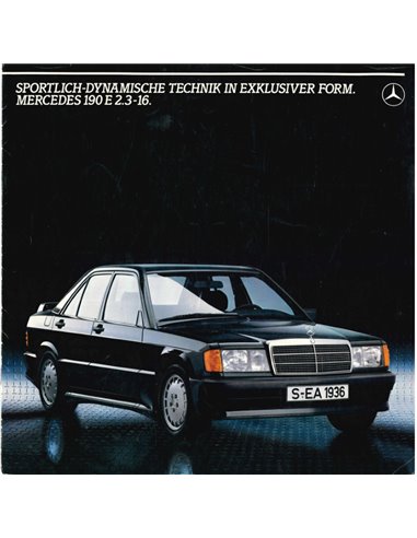1983 MERCEDES BENZ 190 E 2.3-16 PROSPEKT NIEDERLÄNDISCH