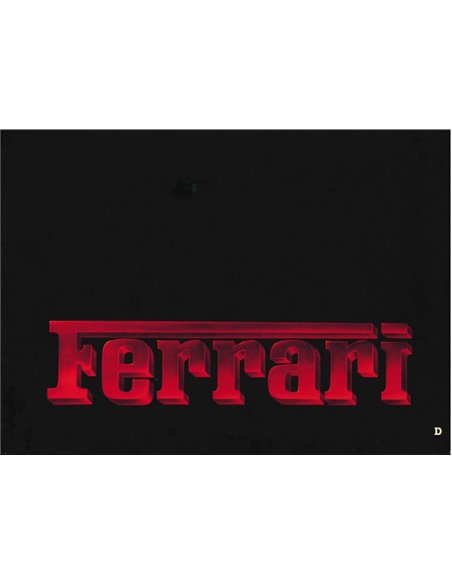 1984 FERRARI PROGRAMMA PERSMAP DUITS 325/84