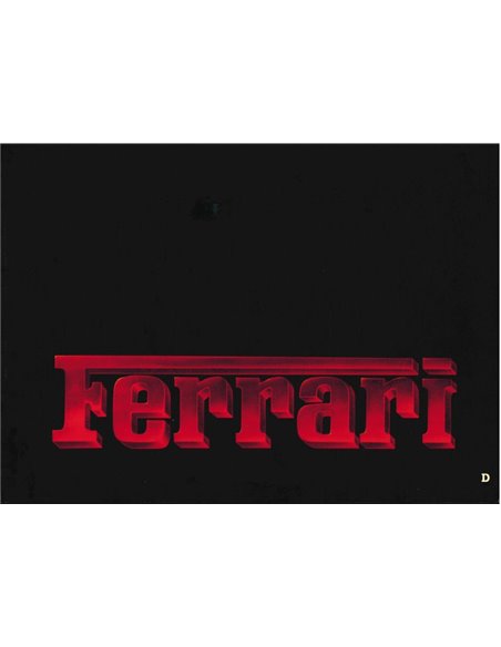 1984 FERRARI RANGE PRESSKIT GERMAN 325/84