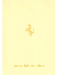 1984 FERRARI MONDIAL CABRIOLET PRESSEMAPPE ENGLISCH 296/84