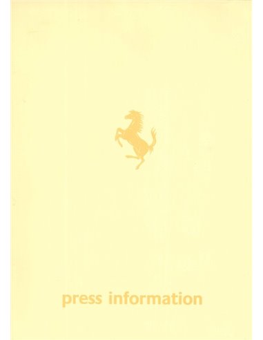 1984 FERRARI MONDIAL CABRIOLET PRESSEMAPPE ENGLISCH 296/84