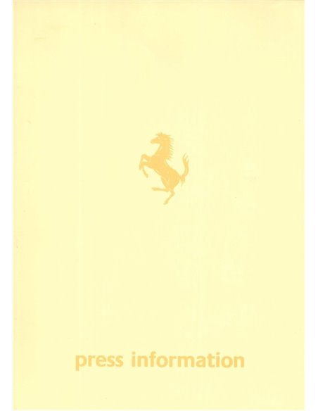 1984 FERRARI MONDIAL CABRIOLET PRESSEMAPPE ENGLISCH 296/84