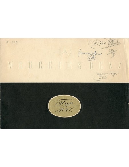 1951 MERCEDES BENZ TYPE 300 BROCHURE DUITS