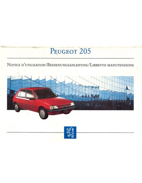 1994 PEUGEOT 205 BETRIEBSANLEITUNG 