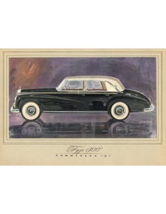 1951 MERCEDES BENZ TYPE 300 BROCHURE DUITS 2