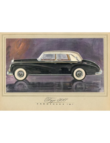 1951 MERCEDES BENZ TYPE 300 BROCHURE DUITS