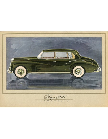 1951 MERCEDES BENZ TYPE 300 BROCHURE DUITS