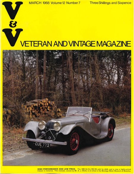 1968 VETERAN AND VINTAGE MAGAZIN 12 ENGLISCH