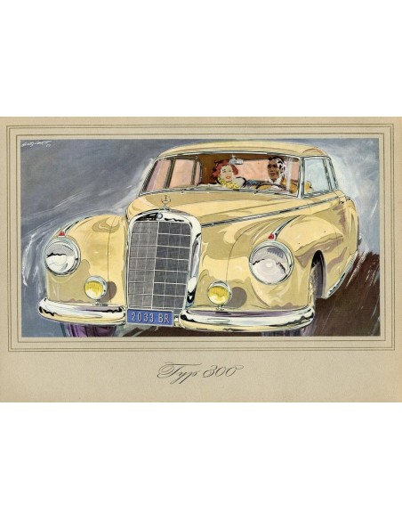 1951 MERCEDES BENZ TYPE 300 BROCHURE DUITS