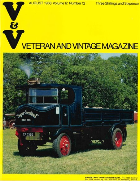 1968 VETERAN AND VINTAGE MAGAZINE 12 ENGELS