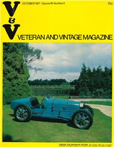 1971 VETERAN AND VINTAGE MAGAZINE 16 ENGELS