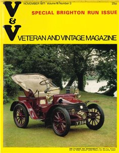 1971 VETERAN AND VINTAGE MAGAZINE 16 ENGELS