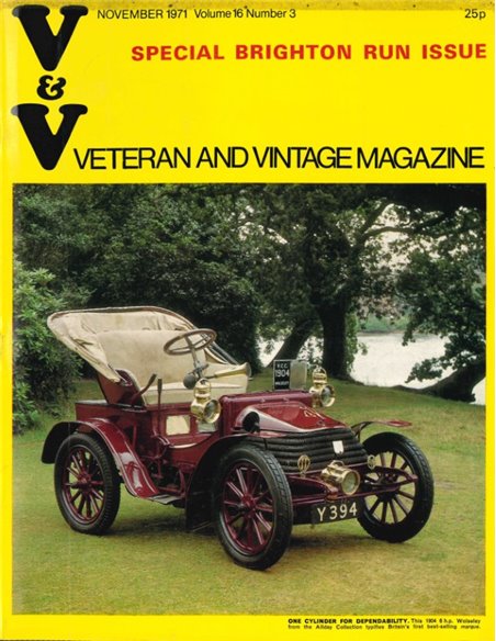 1971 VETERAN AND VINTAGE MAGAZIN 16 ENGLISCH