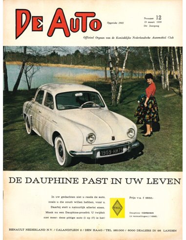 1959 DE AUTO MAGAZINE 12 DUTCH
