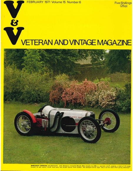 1971 VETERAN AND VINTAGE MAGAZINE 15 ENGELS