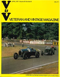 1971 VETERAN AND VINTAGE MAGAZINE 15 ENGLISH