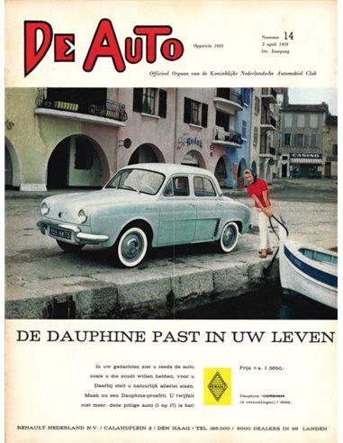 1959 DE AUTO MAGAZIN 14 NIEDERLÄNDISCH